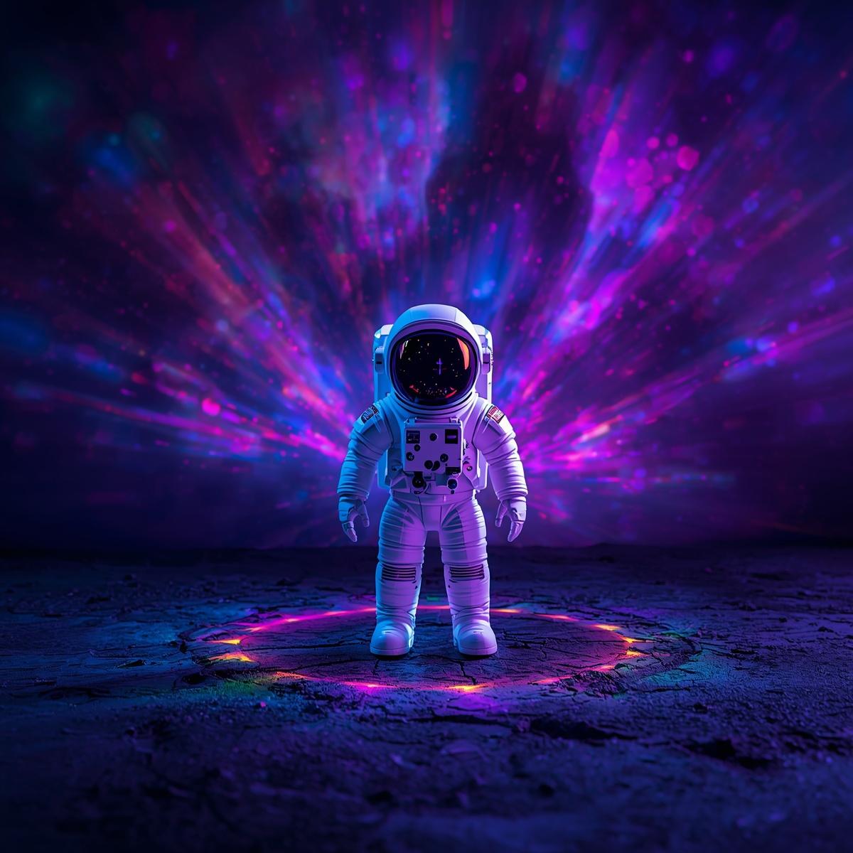 Astronaut Star Projector – Galaxy Night Light for Bedroom